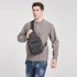 EQ2028 - Kono Casual Canvas Single Strap Sling Backpack - Black